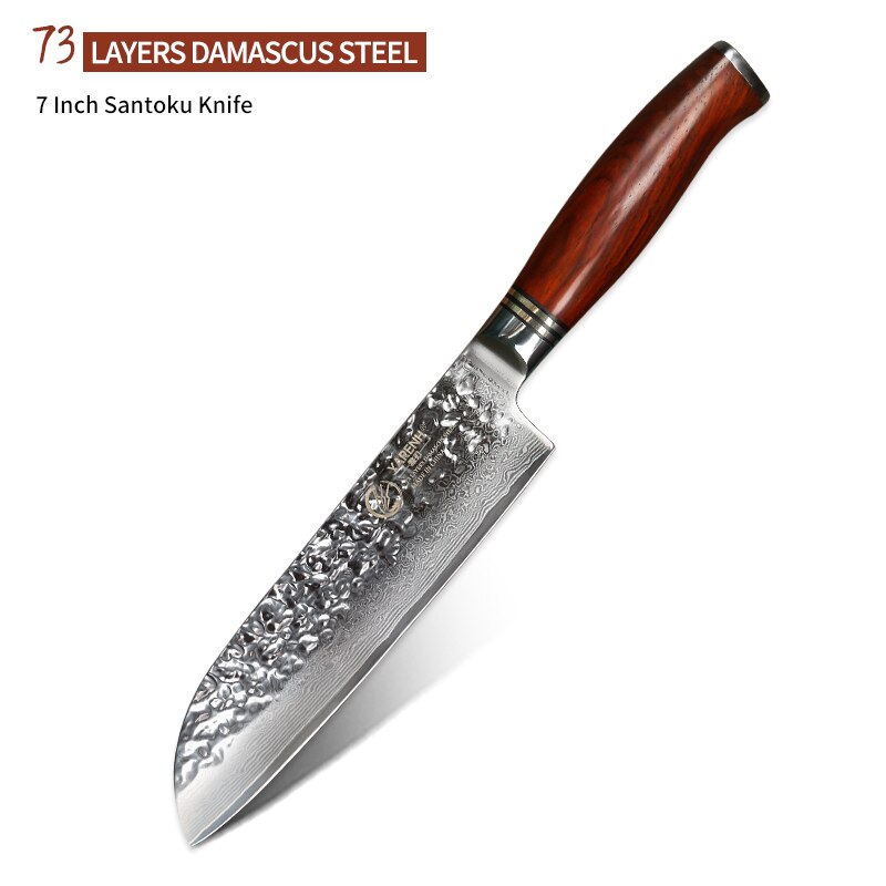 YARENH – couteau de Chef utilitaire en acier damas japonais, 73 couches, outils de cuisine professionnels en acier inoxydable à haute teneur en carbone