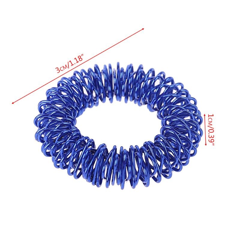 12PCS 12PCS Spiky Sensory Finger Acupressure Ring Fidget Toy For Kids Adults Silent Stress Relief Massager Helps With Focus ADHD