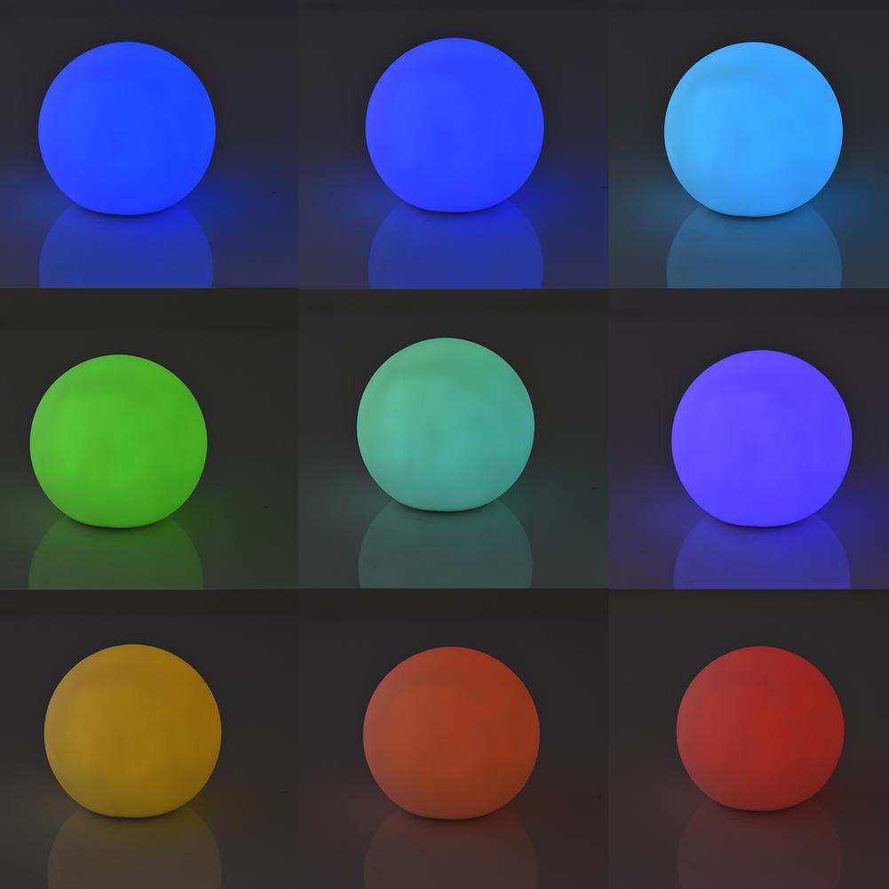 Ip67 waterdichte drijvende led zwembadlichtballen in 16 kleuren, decoratieve kerstlantaarn met rf-afstandsbediening voor zwembad