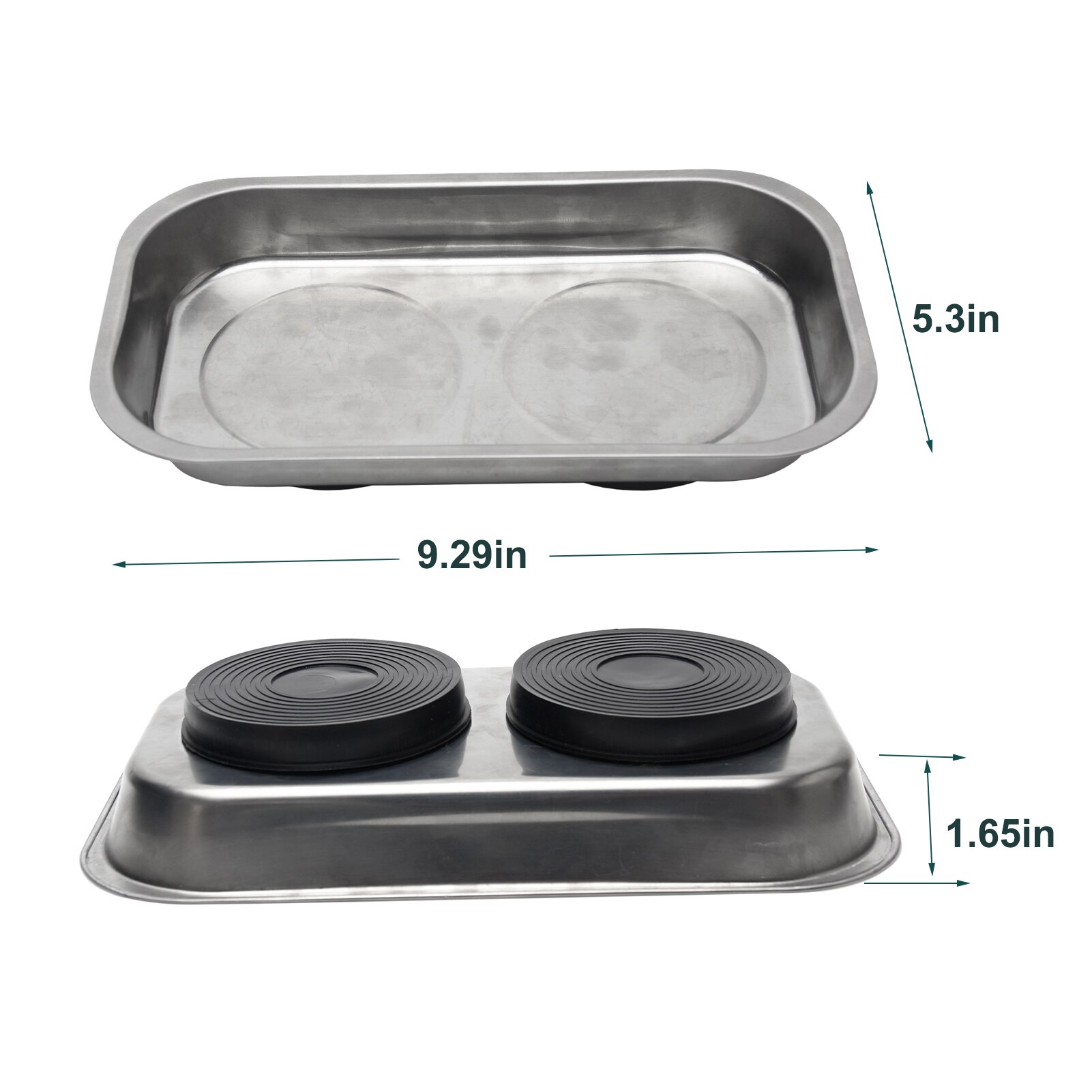 Magnetic Screw Storage Tray Polished Prevent Loss Bolts Nuts Stainless Steel Portable Anti Fall Rectangular Collect Rustproof