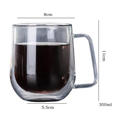 300ml dobbel vegg varmebestandig glass kopp melk juice te isolasjon drikke krus helse og miljøvern: misligholde tittel