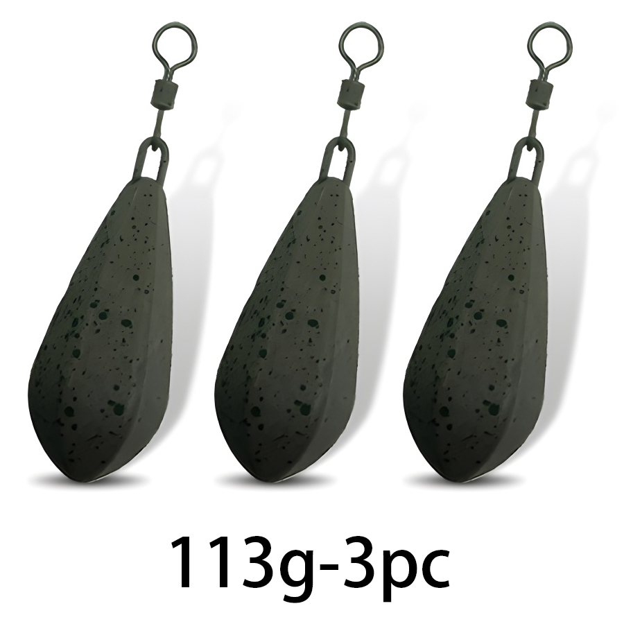 Peso de pesca de carpa, 56g/71g/85g/99g/113g, adequado para água doce e água do mar, não facilmente corroído: Marrom