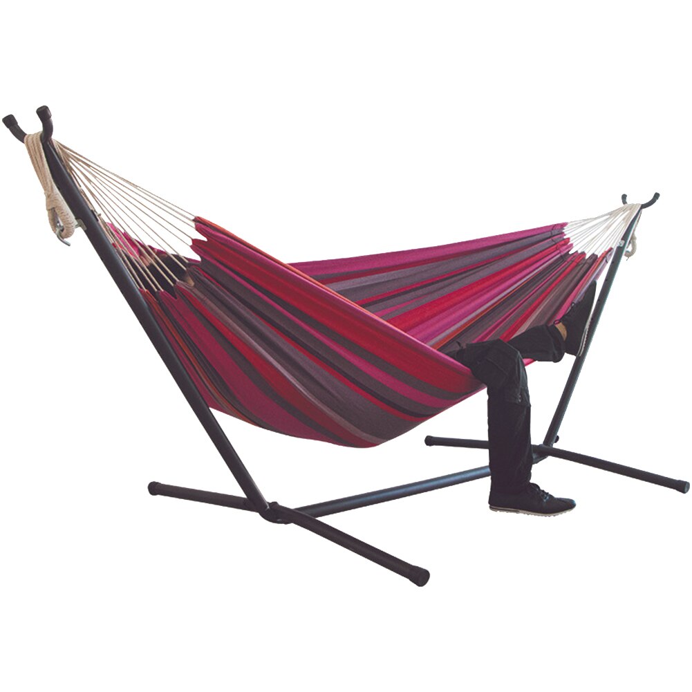 Hamock Two-person Hammock Camping Thicken Swinging Chair Outdoor Camping Hanging Bed Canvas Rocking Chair Without Hammock Stand