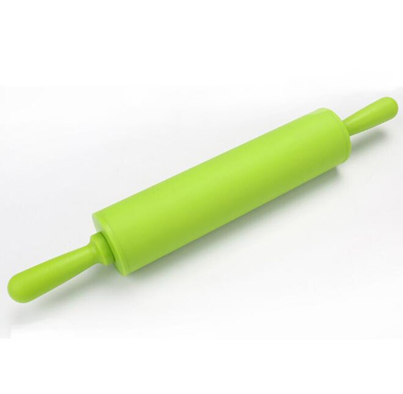 Neue Bunte Silikon rollen Stifte Fondant rollen Stift Knödel Backformen Werkzeug Zubehör: Grün