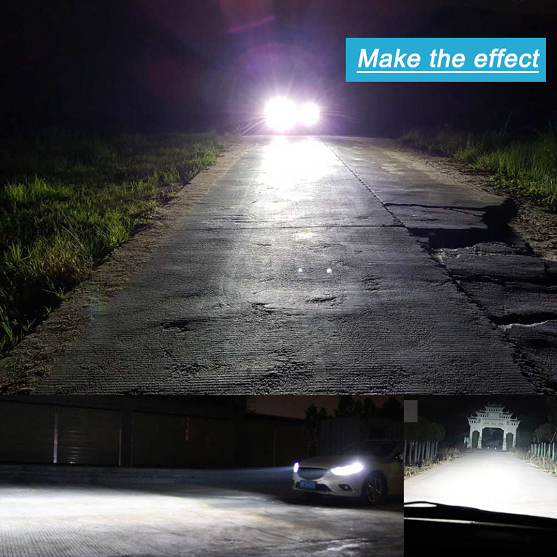 2Pcs/lot C6 LED Headlights Bulbs Conversion Kit Lights 72W 8000LM HB3 HB4 9004 9005 H1 H3 H4 H7 Auto COB Car 6000K