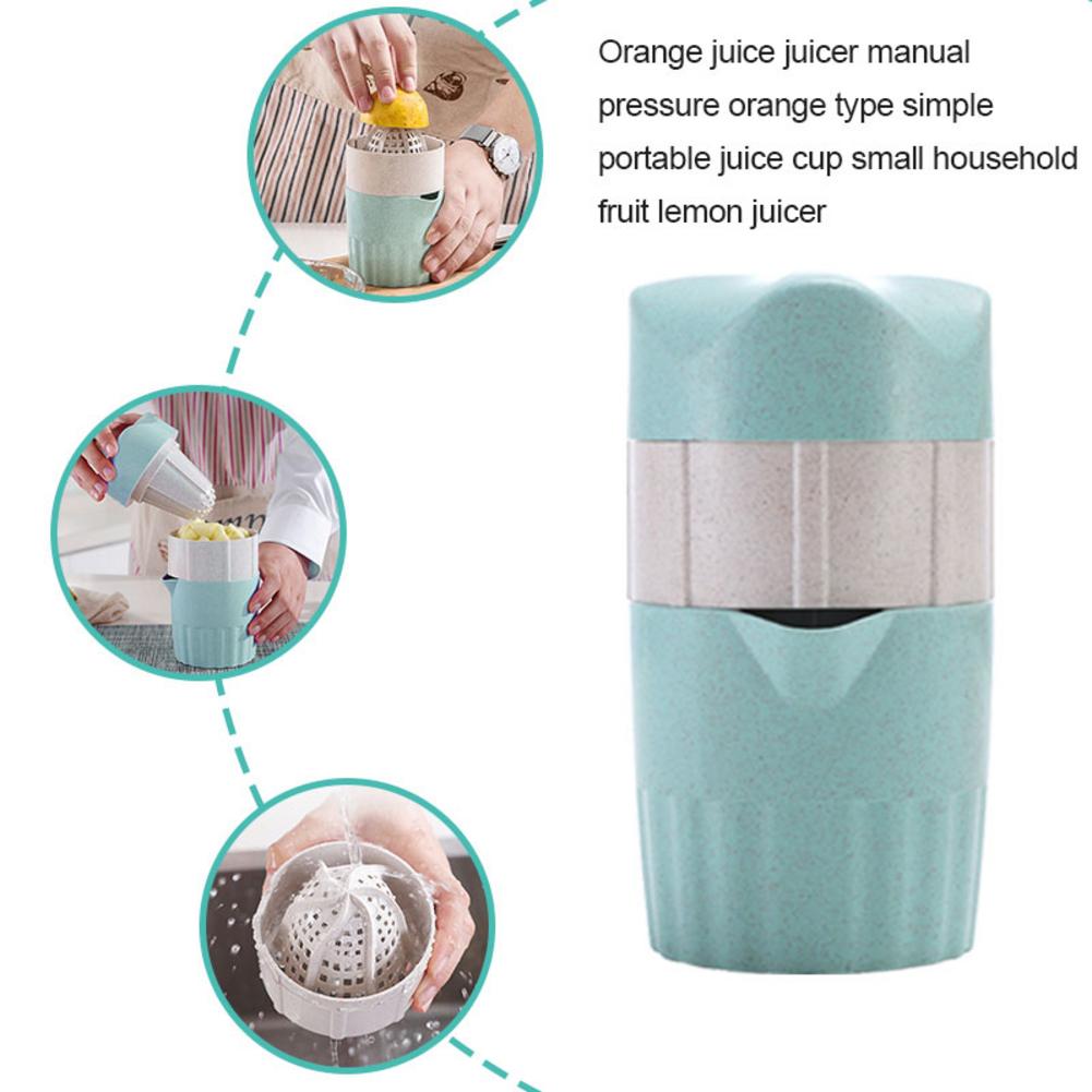 Portable Manual Citrus Squeezer For Orange Lemon Fruit Squeezer Orange Juice Cup Child Healthy Life Drinkable Juicer Machine