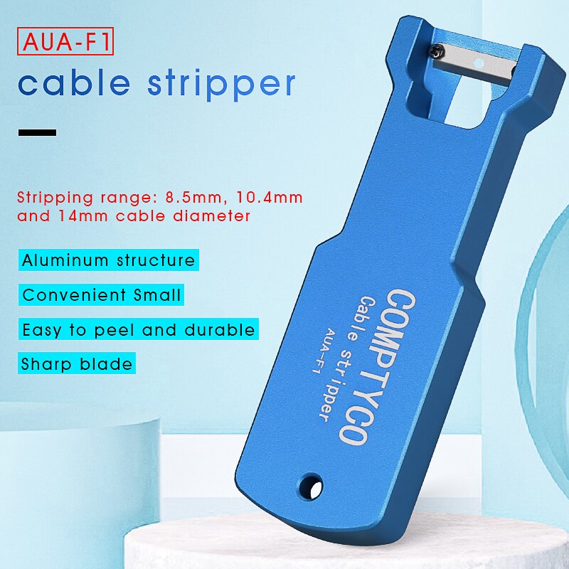 Optical Fiber Tool Longitudinale Stripper AUA-F1 Kabel Jacket Slitter 8.5Mm 10.4Mm 14Mm Kabel Schede Cutter Slitter: Blauw