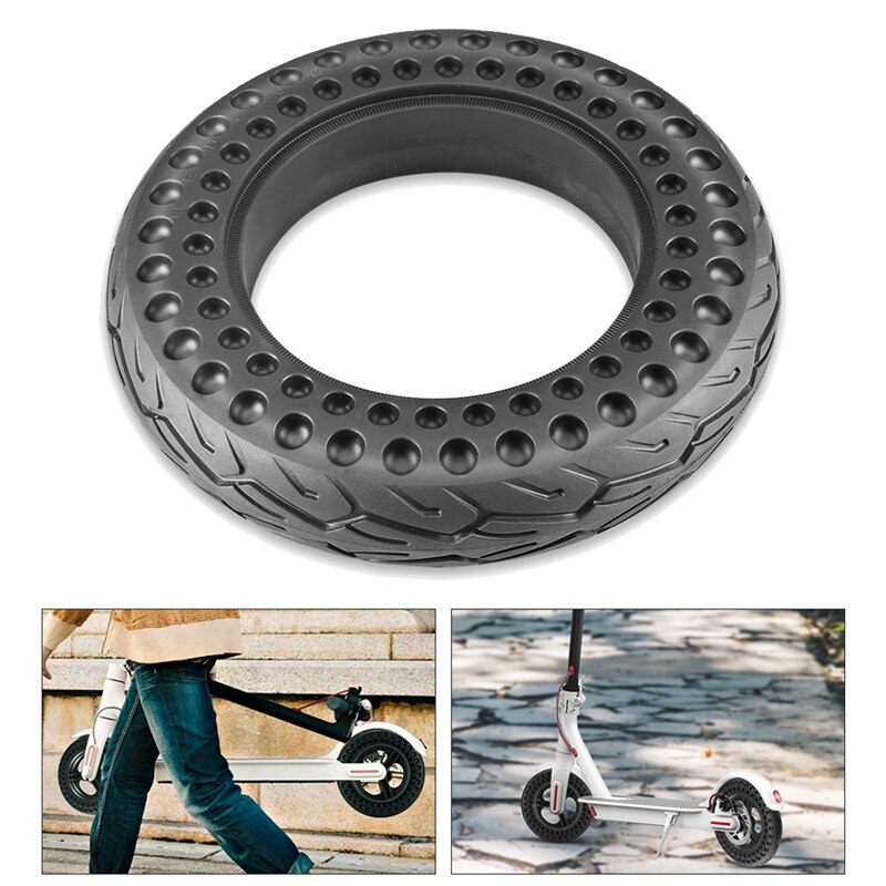 Electric Scooter Tire 10 Inch Solid Tyre Non-Pneumatic Anti-Puncture Non-Slip Wheel Tire for Xiaomi M365