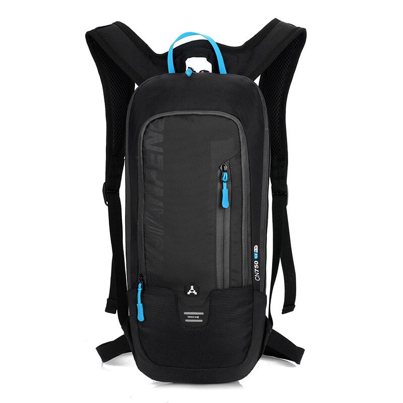 Waterdichte fietsrugzak 6l heren dames mtb mountainbike waterzak nylon fietsen wandelen kamperen hardlopen hydratatie rugzak: Zwarte kleur