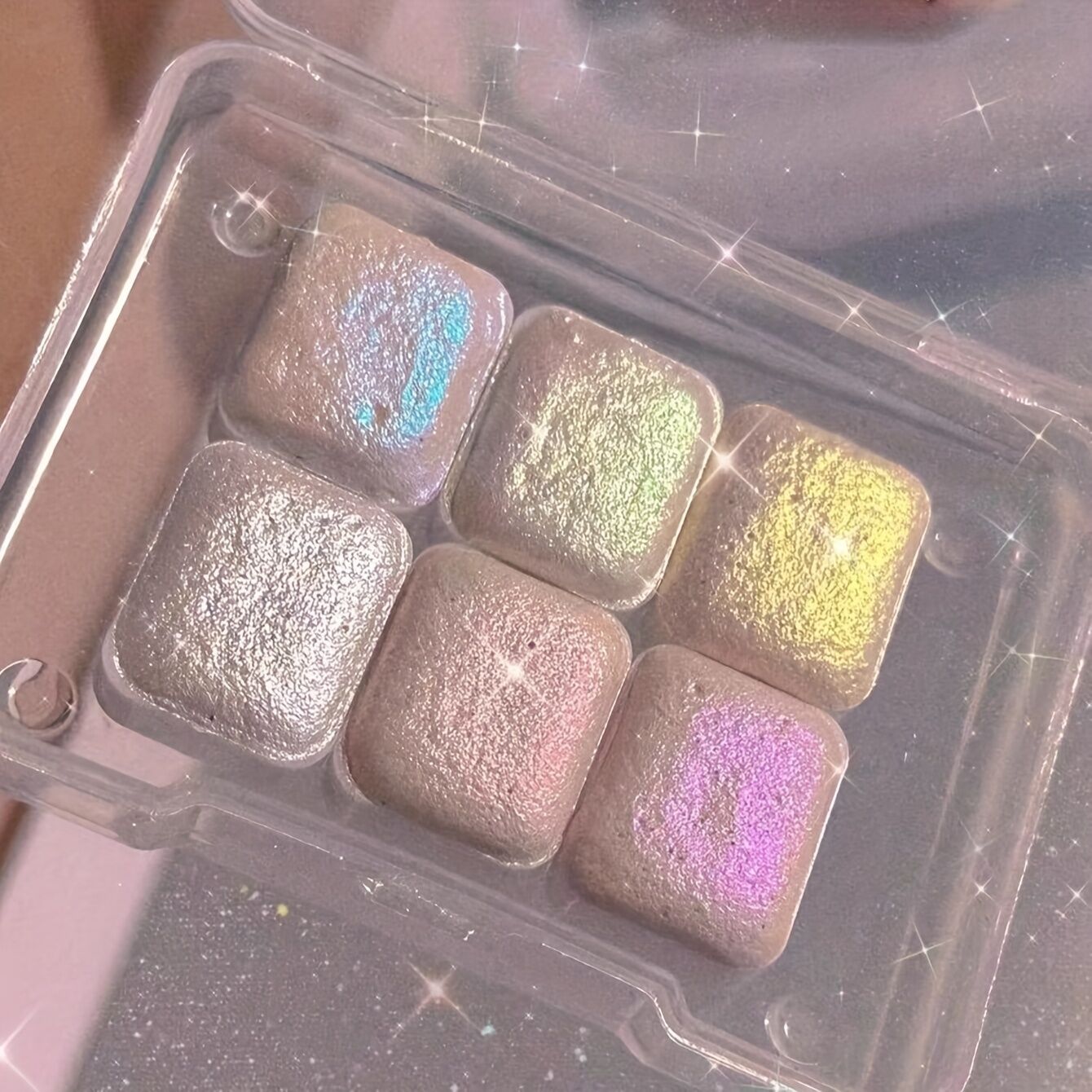 6-kleuren handgemaakte metalen massieve aquarelpig... – Grandado, image size:1340x1340