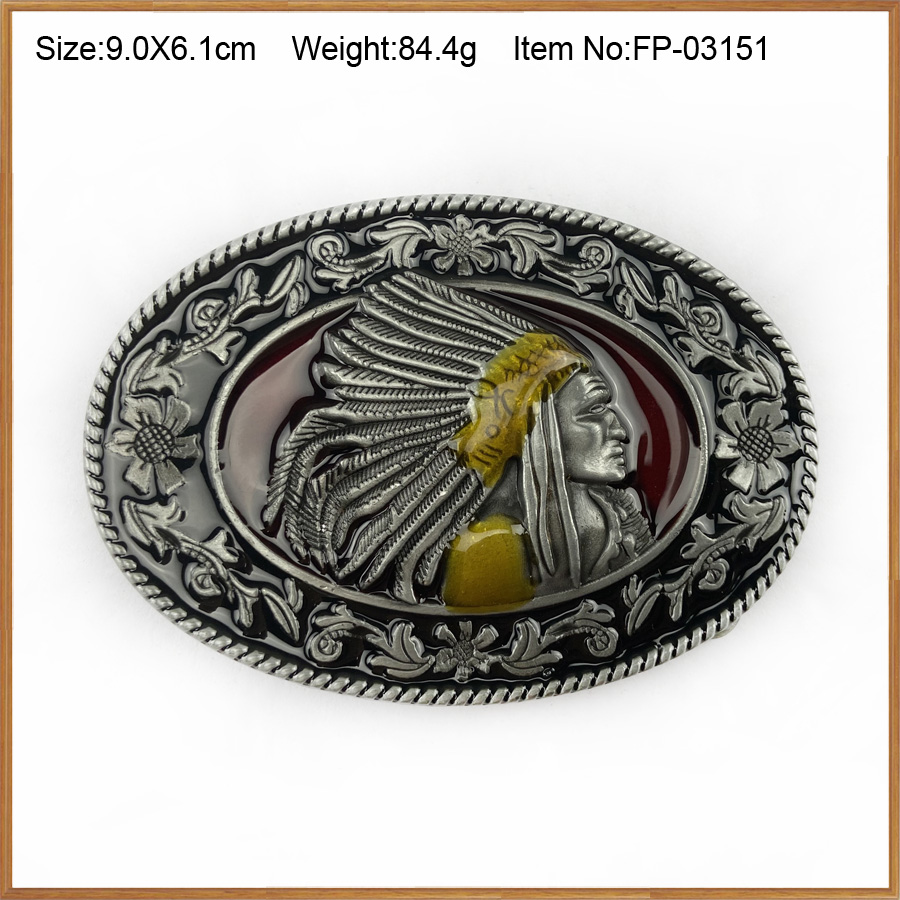 BuckleClub retro zwart geëmailleerde zinklegering gesp FP-03137 tinnen afwerking voor 4 cm breedte riem: Gun Metal