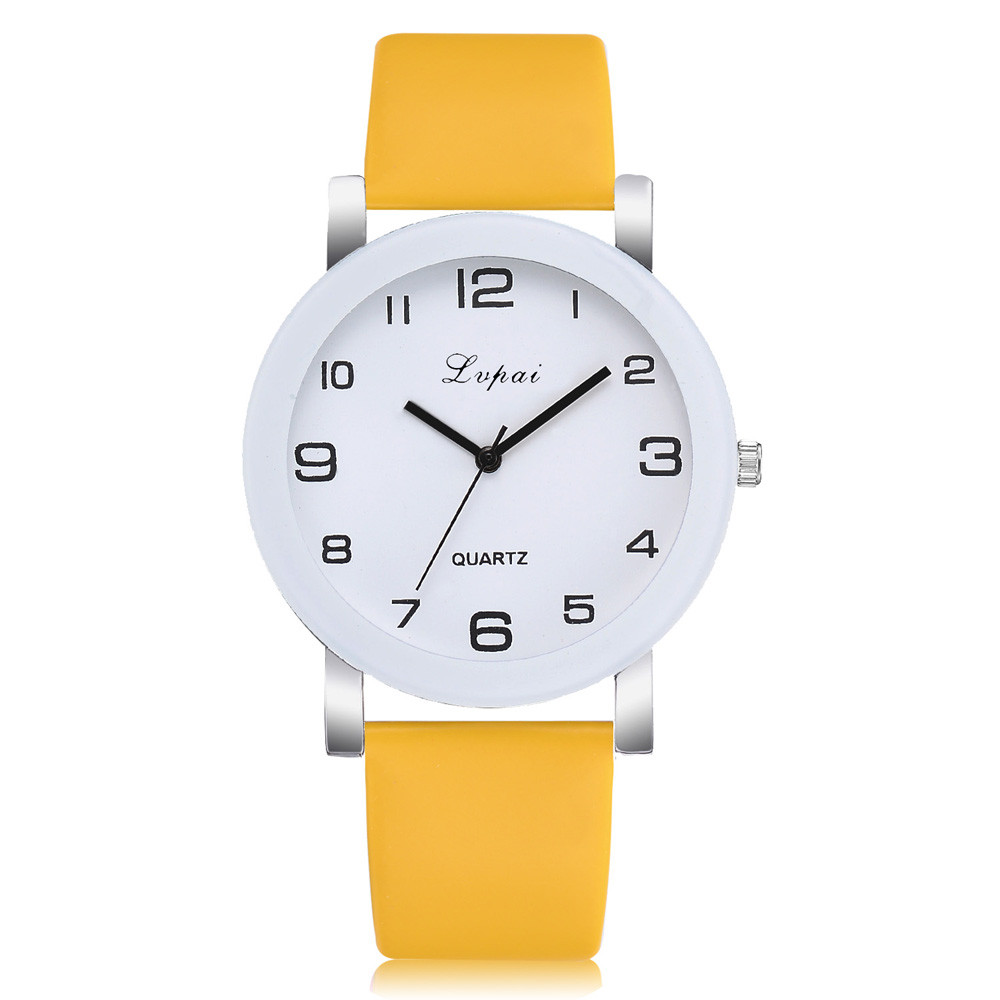 Lvpai vrouwen Casual Quartz Lederen Band Horloge Analoog Polshorloge: B