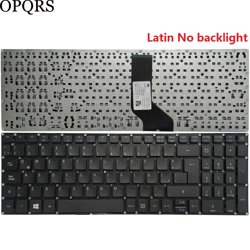 For Acer Aspire E5-575 E5-575G E5-575T E5-575TG E5-774 E5-774G Russian/US/UK/Spanish/Latin/German/Italian laptop keyboard: dark green