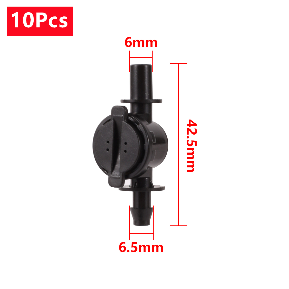 6Mm Anti-Druppel Apparaat 4/7Mm Slang Aansluiten Miniatuur Anti-Druppel Ventiel Tuin Landbouw Kas Irrigatie Nevel Mondstuk Fittingen: Bruin