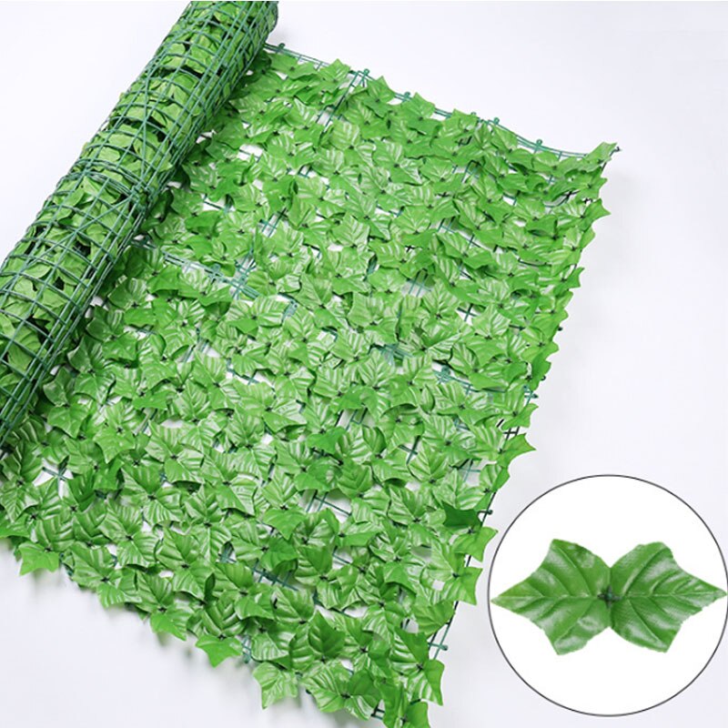 Green Artificial Leaf Screening Roll UV Fade Protected Privacy Wall Landscaping Garden Fence Balcony Fence Wall Screen Roll: B Style S
