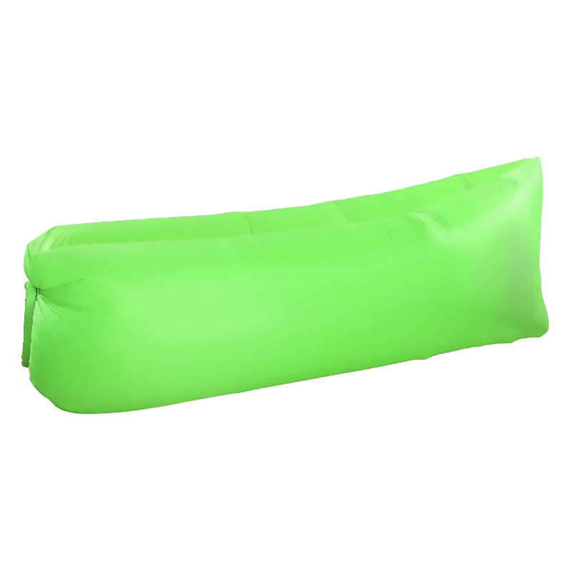 Sofá de aire inflable para acampar al aire libre, tumbona ultraligera plegable, asiento portátil para adultos y niños, Picnic, cama para dormir en la playa: Green