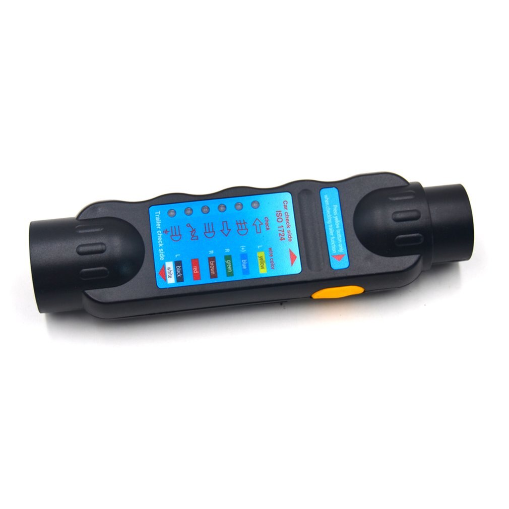 12V Resistance Tester Without Recording Device 7-Pin Trailer Plug Socket Connector Tester Light Wiring Circuit