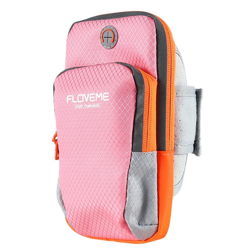 Floveme Universal Phone Bag Gevallen Voor Iphone 11 Pro Max Sport Running Arm Band Voor Samsung Huawei Xiaomi Mobiele Telefoon pouch Tassen: Pink