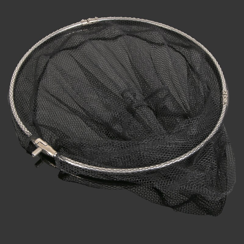 Folding Fishing Brail Landing Net Head Foldable Nets Depth Landing Dip Accessories CMG786: black 35cm