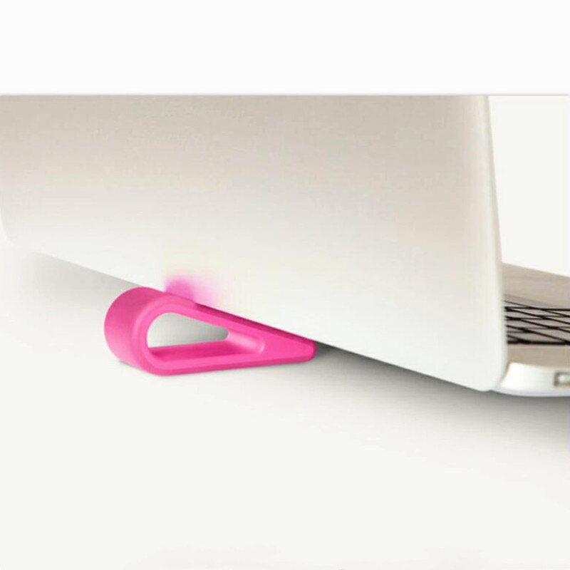1pc Simple Laptop Stand Adjustable Bracket Desktop Computer Increased Shelf Cooling Base Pad Bracket Office Supplies