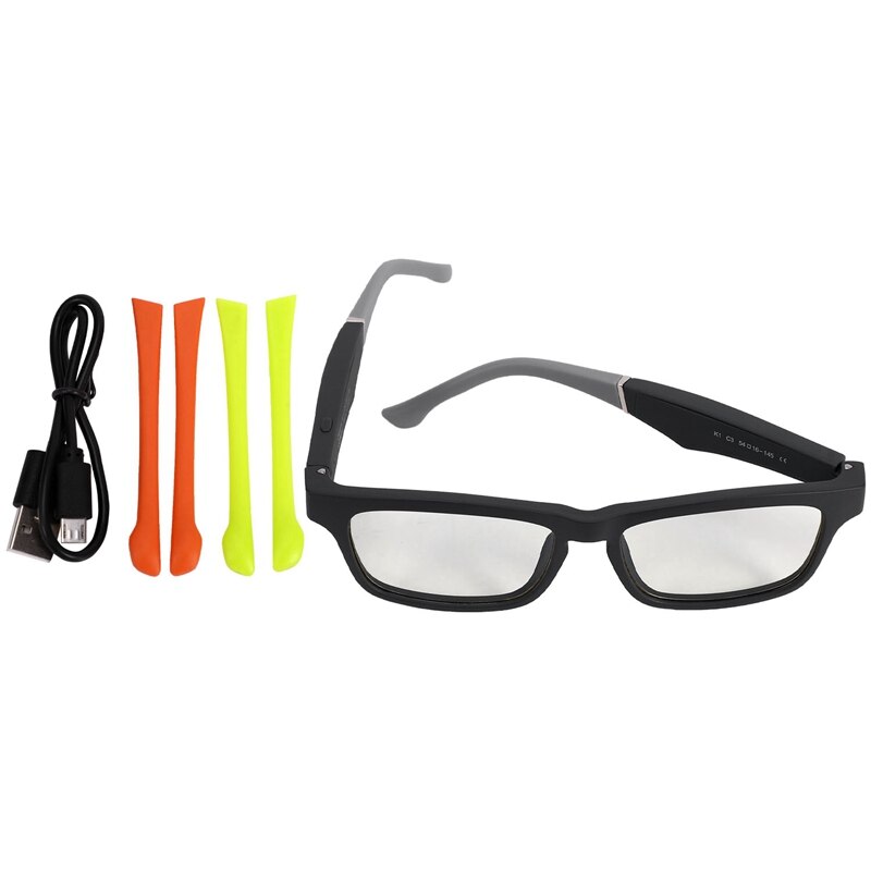 Smart Glasses Wireless Bluetooth Hands-Free Calling Music o Open Ear Anti-Blue Light Lenses ligent Sunglasses