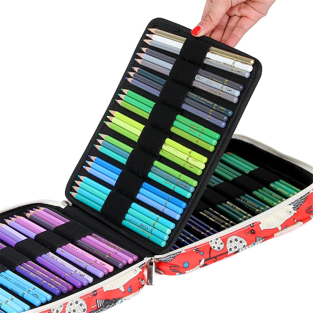 150 Holes Pencil Case School Pencilcase for Girls Boys Penal Cute Cat Pen Box Big Cartridge Stationery Bag Large Pouch Supplies