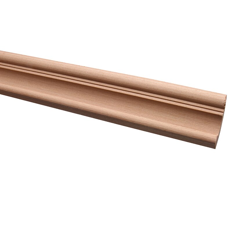 Unpainted Modern Wood Carving Lines Carving Lines Wood Applique Wood Decal Long Large Wooden Corner Furniture Home