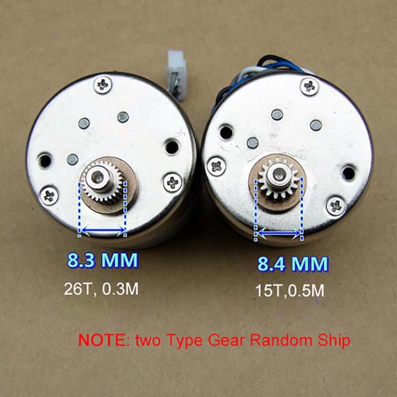 TIKO 35mm Stepper Motor 2-Phase 4-Wire Step Angle: 7.5 Degree Micro Stepping Motor with Metal Precision Gear for 3D Printer