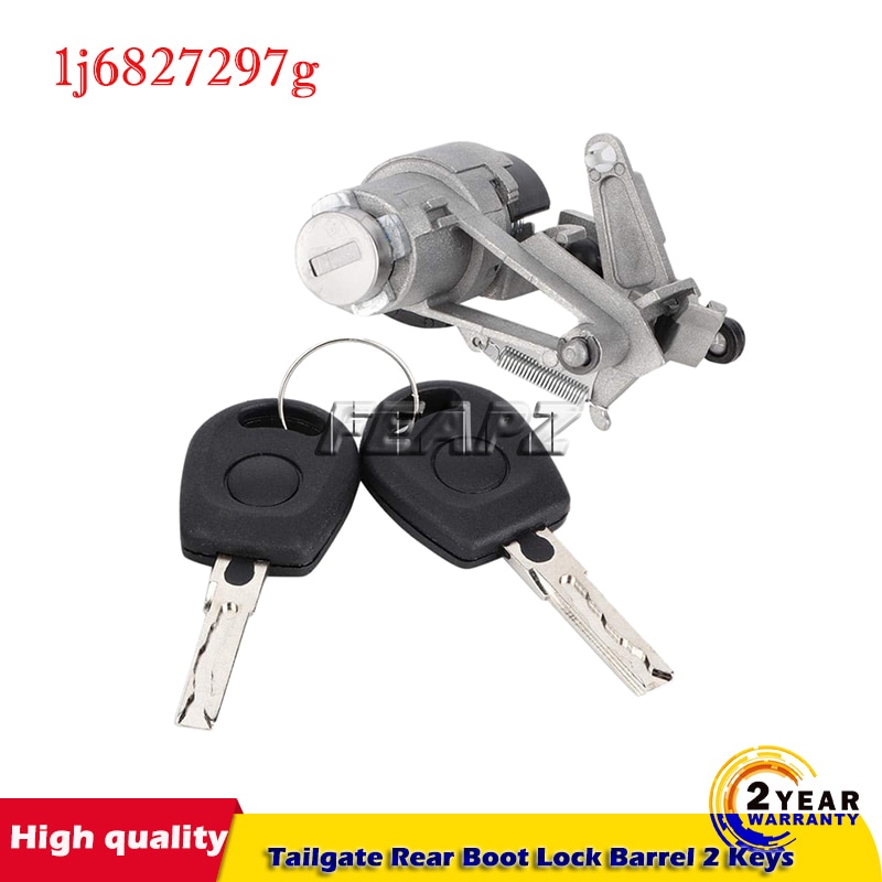 For VW MK4 Golf Lupo Seat Arosa Tailgate Rear Boot Lock Barrel 2 Keys 1J6827297G 1J6827297K 1J6827297C 1J6827297D