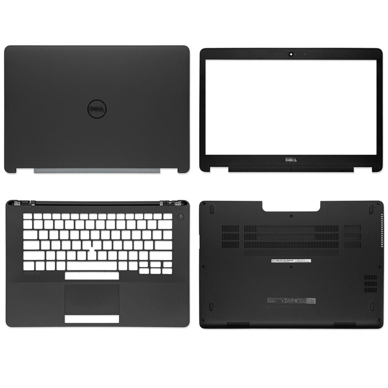 For Dell Latitude E7470 Laptop LCD Back Cover/Front Bezel/Hinges/Palmrest/Bottom Case/Hinge Cover Top Case OFVXOY Non Touch