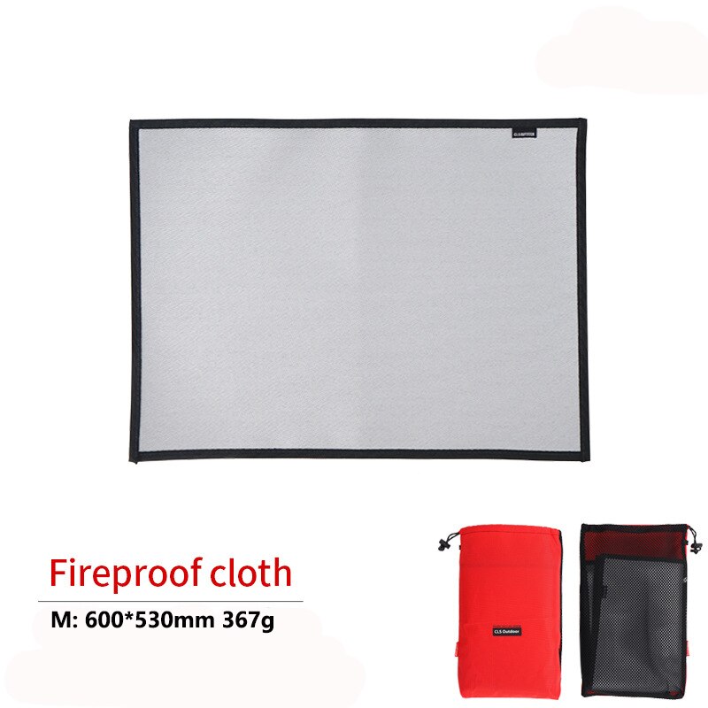 Outdoor Camping Brandwerende Doek Picknick Barbecue Warmte Isolatie Pad Vlamvertragende Siliconen Coating Fiberglass Fire Deken