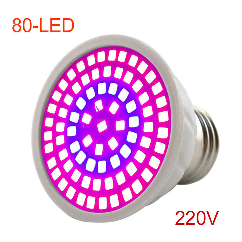Led-växtlampa fytolampa fullspektrum blomlampa  e27 för inomhusväxthus odlingstält hydroponisk  k5: Grön