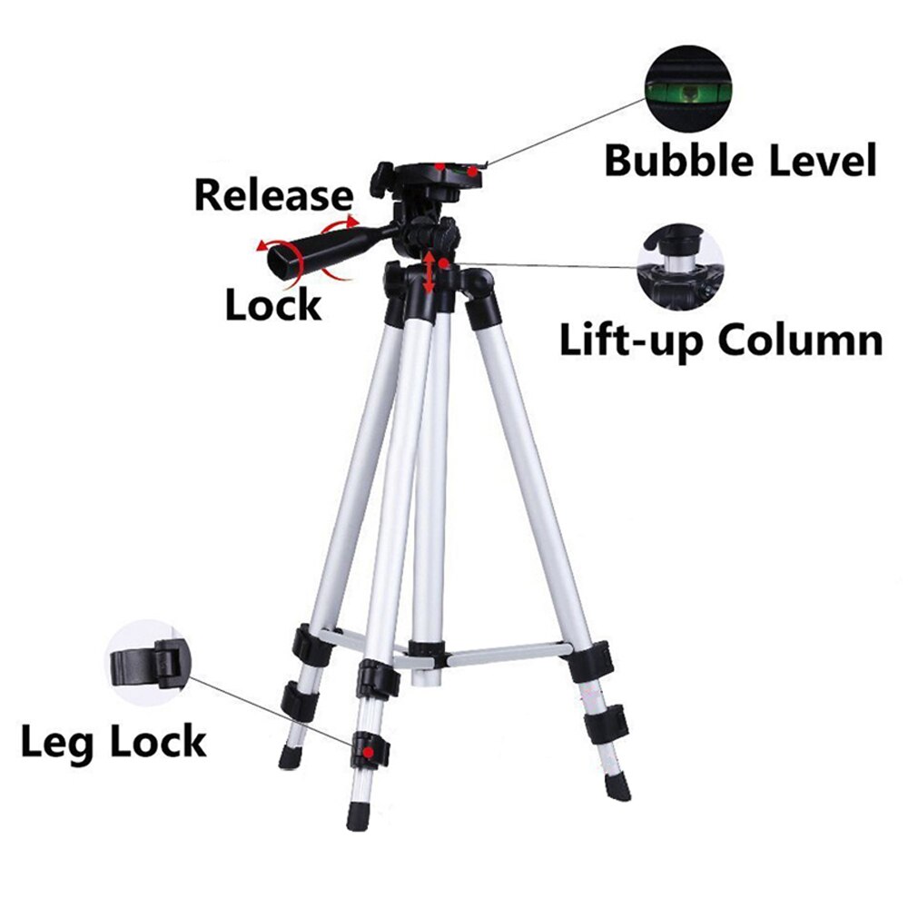 Foldable Tripod Stand Mount Clip Camera Phone Holder for Huawei P10 P20 P30 Pro Lite P Smart Z Y5 Y6 Y7 Honor 8S 8X 7X 9X