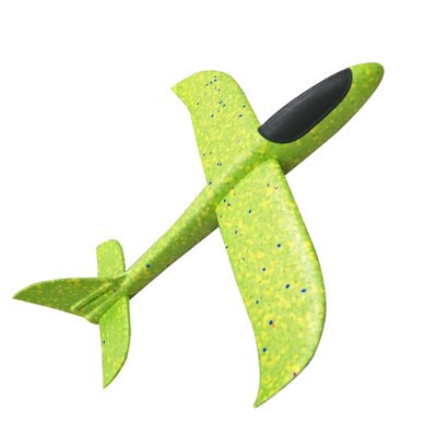 DIY Hand Gooi Flying Zweefvliegtuig Vliegtuigen Speelgoed Voor Kinderen Foam Vliegtuig Model Party Bag Vulstoffen Flying Zweefvliegtuig Vliegtuig Speelgoed game: Green 35CM