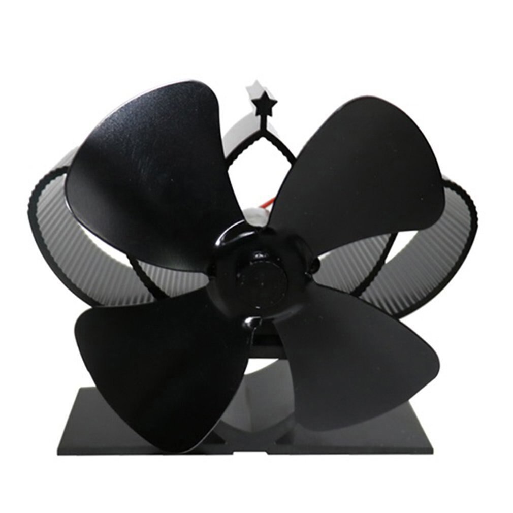 201 mini 4-Blade Heat Powered Wood Stove Fan Thermal Power Fireplace Fan Heat Supplies Wood Stove Fan self-powered: Default Title