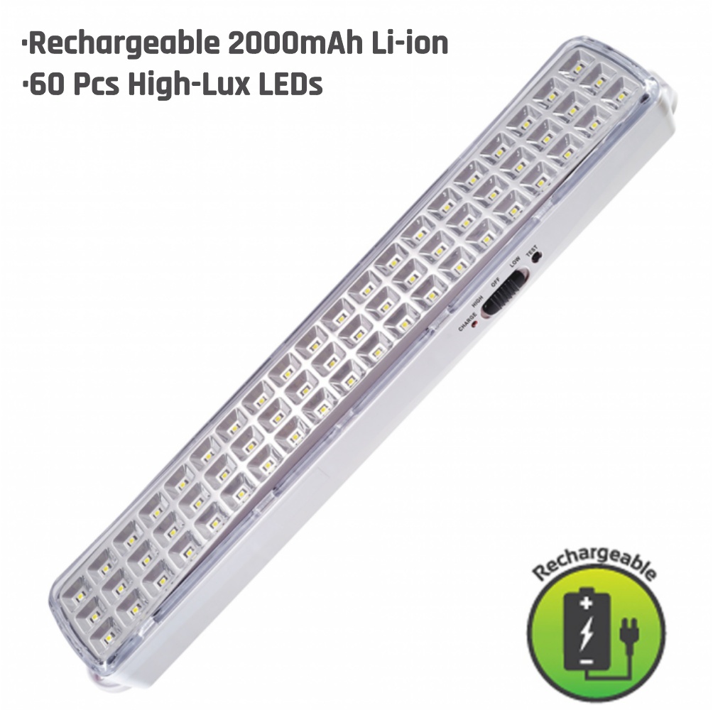 Power outage led emergency light, portable, wall-mountable, rechargeable, automatic lantern, work light, battery-powered light bulb for home use