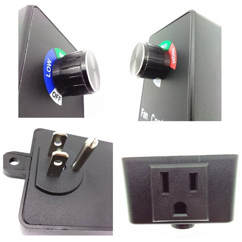 Motor Speed Controllers,Air Fan Speed Controller Max 350W Hydroponic Inline Duct Fan Speed Controller Adjuster Us Plug