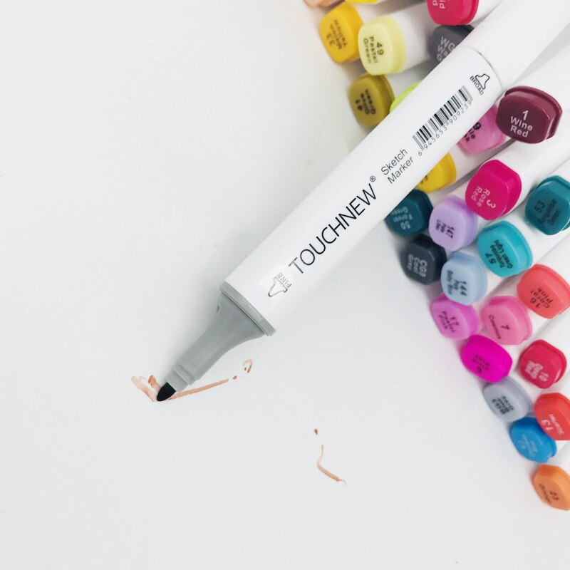Touchnew 80 Colors Drawing Art Markers Pen Set Oily Alcoholic Dual Headed Sketch Markers Animation Manga