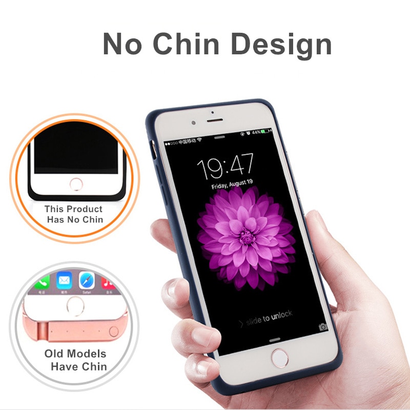 For iphone 6 Battery Case Smart Silicone material Phone Case Cover And Power Bank For iphone 6 6s 7 Battery Case