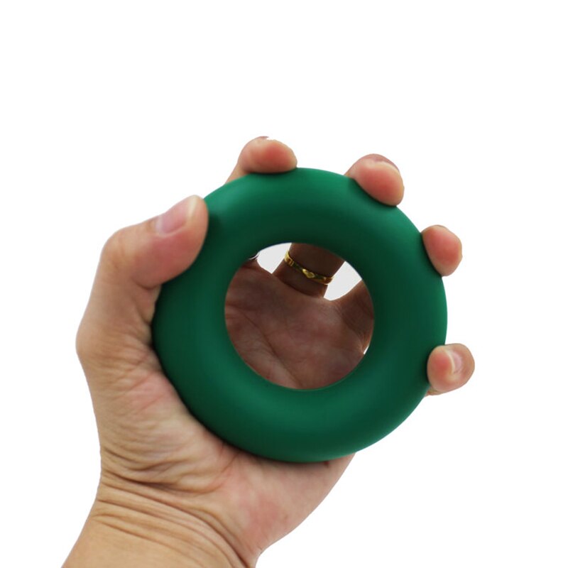 Silikon grep ring mosjonister styrke fingergrep hender håndledd kraft treningsutstyr miljøvennlig silikon muskel trening ne: Grønn