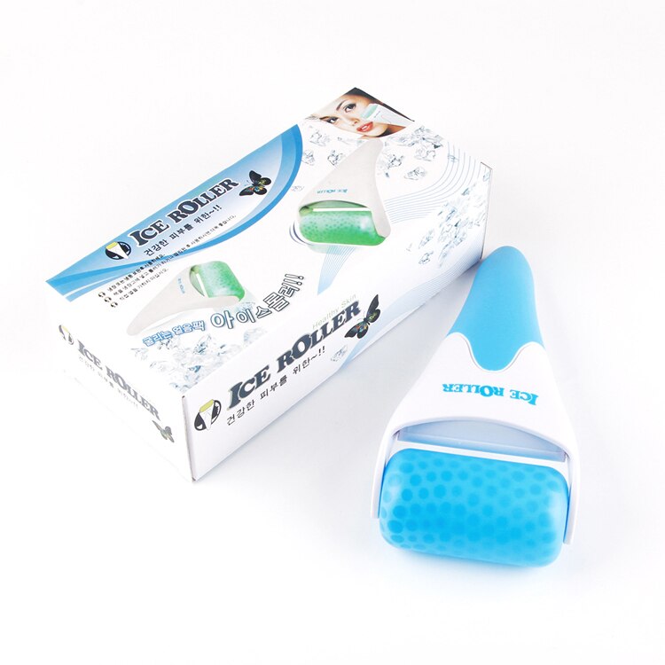 Rouleau de glace pour Massage du visage, Anti-âge, lifting de la peau, soulagement de la douleur, refroidissement des yeux, du corps, gel Facial, Massage Spa: blue