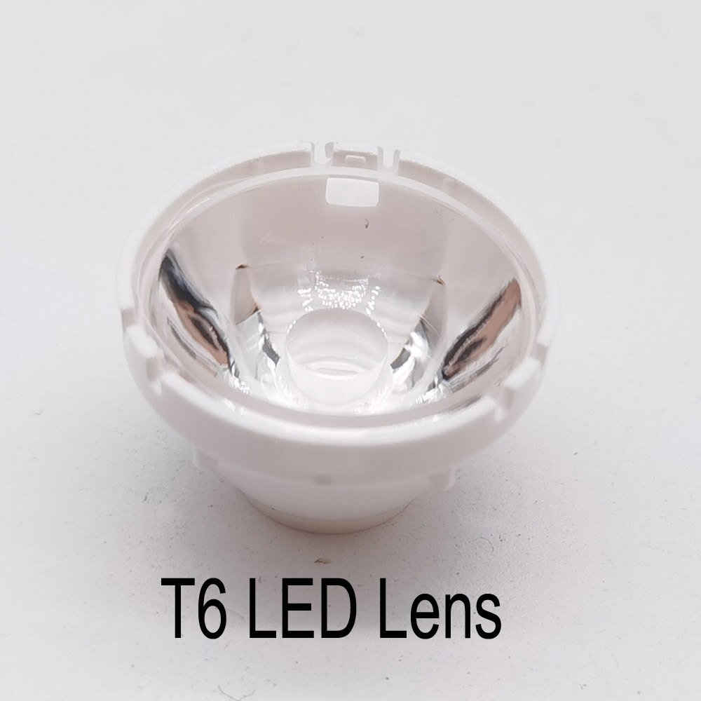 Cree Xm-L Led T6 Wit Licht Met 20 Mm Ster Pcb + 3.7V 5 Modes Led Driver + T6 15 Graden Led Lens Met Base Holder Kit: T6 LED Lens