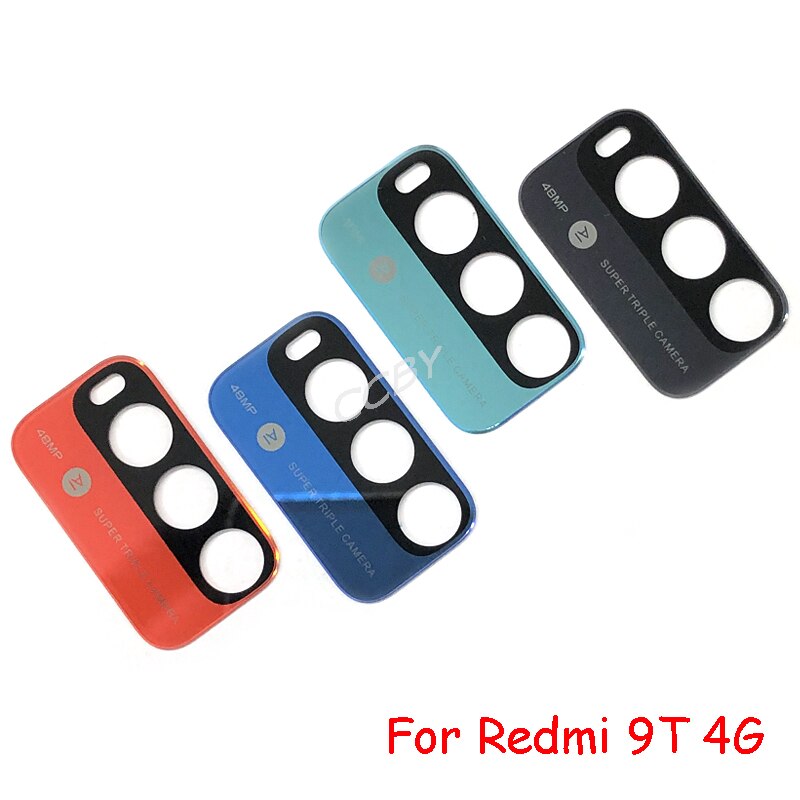 10Pcs Camera Glas Lens Voor Xiaomi Redmi 9 9T 9i 9C 9AT Note 9 9S Pro Max achter Bcak Camera Glass Cover Met Sticker