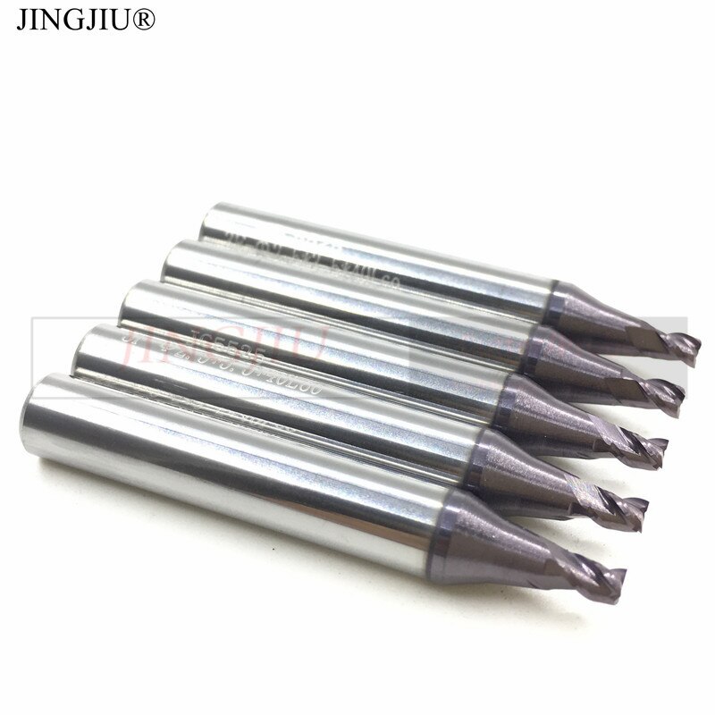 2.0mm snijkanten in hardmetaal met 3 snijkanten voor wenxing & defu & moden sleutelfreesmachine ((5 stuks)