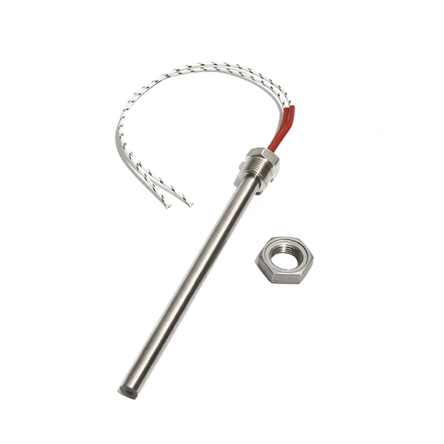 LUJINXUN DN6/10mm Riscaldatori a Cartuccia Filettata 12V 24V 50-180W Elemento Riscaldante 6mm x 50-200mm per Macchine per Stampaggio a Compressione 1PC: Argento / 24V / 6kw