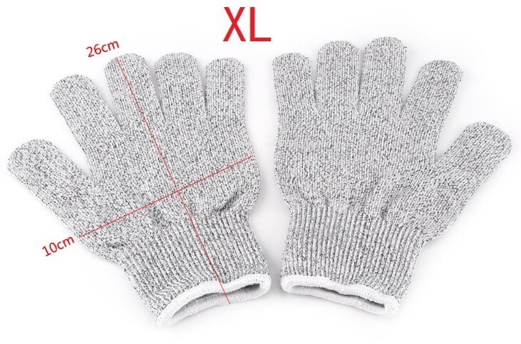 1 par skærebestandige handsker hppe åndbar letvægts sikkerhedshandsker håndbeskyttelseshandske til bygherre gartner reparatør s-xl: Hvid xl