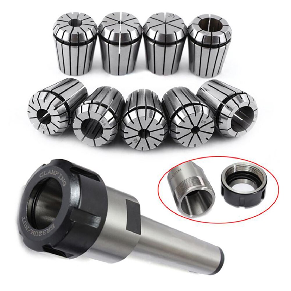 ER32 Collet Tool Precision Spring Collet Set from 2mm to 20mm CNC Collet Chuck For Milling Lathe Tools and Spindle Motors