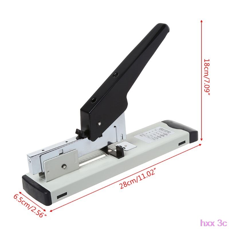 Heavy Duty Metal Adjustable Stapler Paper Bookbinding 100 Sheet Capacity School Office Supplies