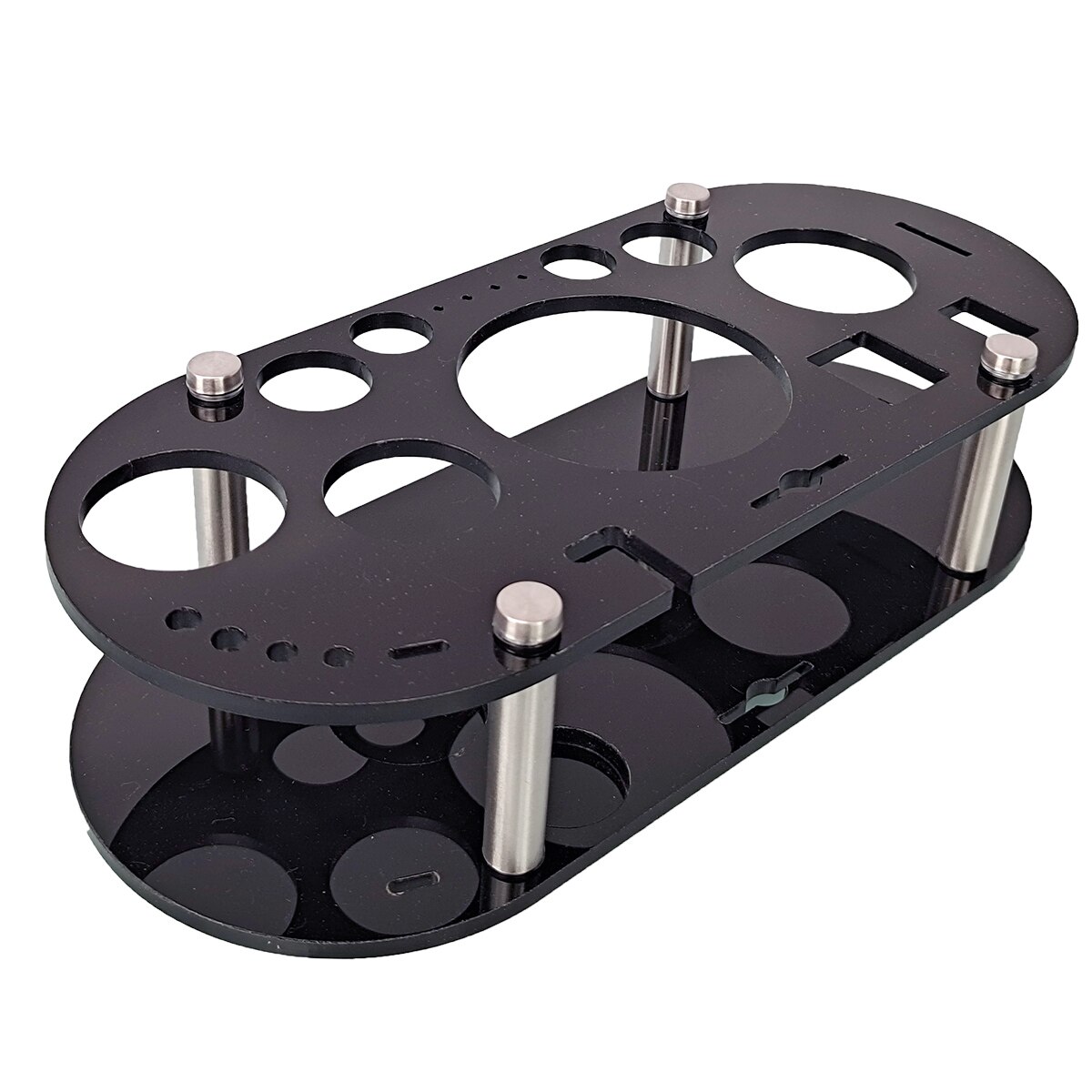 Stainless Steel Bar Cocktail Shaker Set Barware Tools Shaker Sets with Wooden Rack