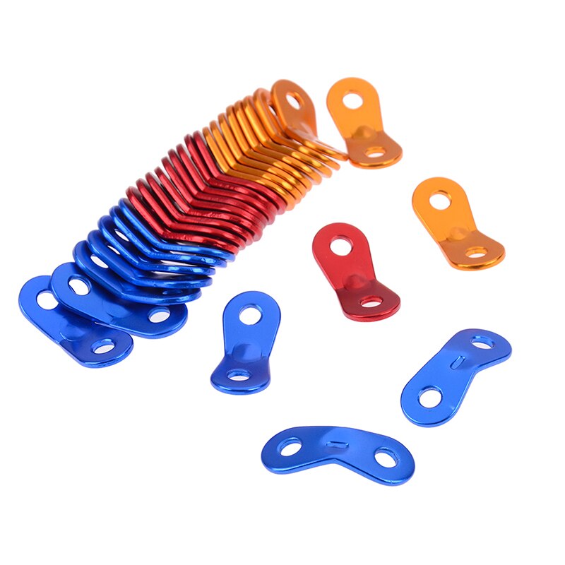 Utendørs camping aluminiumslegering ledningsskinner tau strammere telt fyr linje tau strammere 10 stk